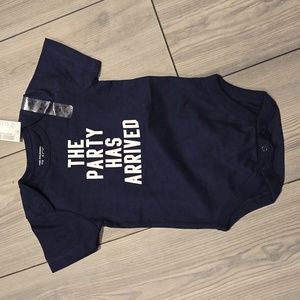 The Party Has Arrived Navy Onesie